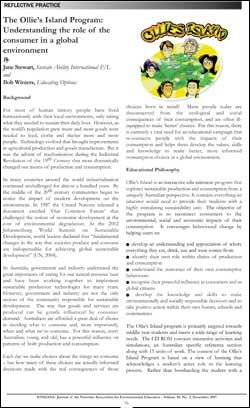 EINGANA – Victorian Association of Environmental Education December 2007
