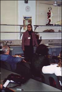 Jane Stewart delivering professional development workshop to environmental educators