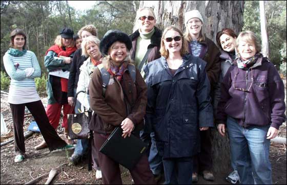 Standing in front of the oldest tree in the Sanctuary &ndash; 300 years.