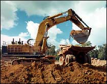 Bauxite mining begins