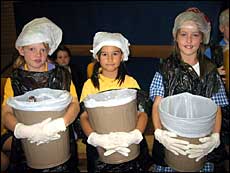 Three bin girls