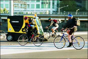 Riding bikes