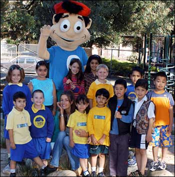 Ollie and Suzie with kids