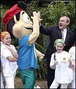 Dr Kemp joins in the fun with Ollie