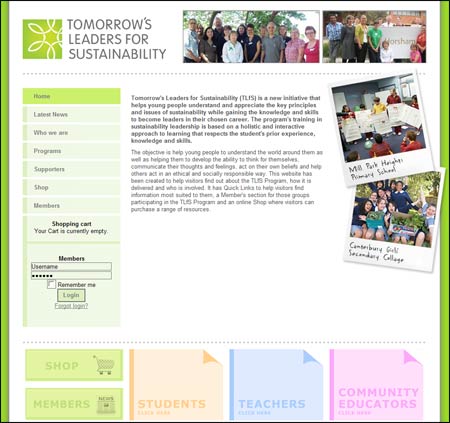 Tomorrow&rsquo;s Leaders for Sustainability (TLfS) - Website