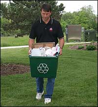 Curbside collection bin
