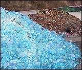 Crushed glass for recycling is called cullet