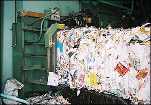 The baler at Portage MRF