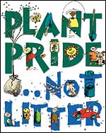 Plant Pride, Not Litter poster