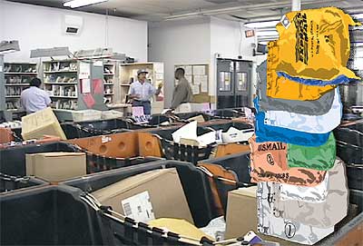 Undeliverable mail is recycled