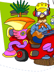 Larry and his Hoover Mobile