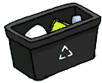Steel kerbside recycling box