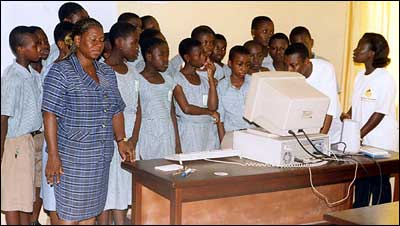 Matilda M. Adzrakor  Secretary, Access Foundation helping school children of Additrom Ghana in Ollie Education Program