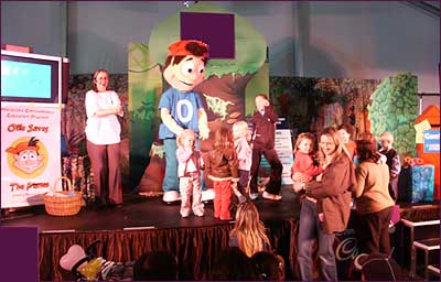 Ollie on stage at Royal Melbourne Show