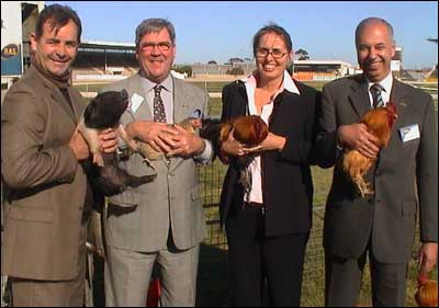 Ollie's mum and dad with RASV member
