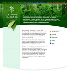 Australian Forests Website Home Page