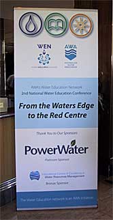 AWA Conference - banner showing supporters of the conference