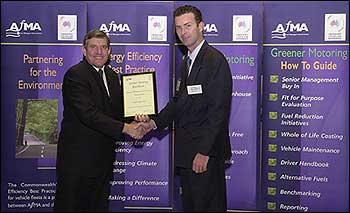 Minister presents Greener Motoring Certificate