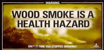 Anti wood smoke advertisment