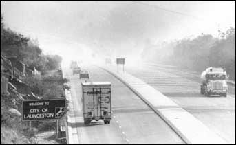 Wood smoke in Tasmania