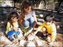Suzie with kids