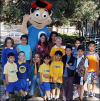 Ollie and Suzie  with kids