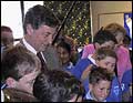 Senator Hill at pre-release ceremony