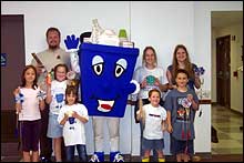 Some of the kids who attended Recycling Camp 2004